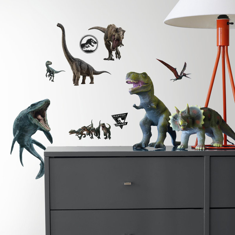 Jurassic World Fallen Kingdom Peel and Stick Dinosaur Wall Decals