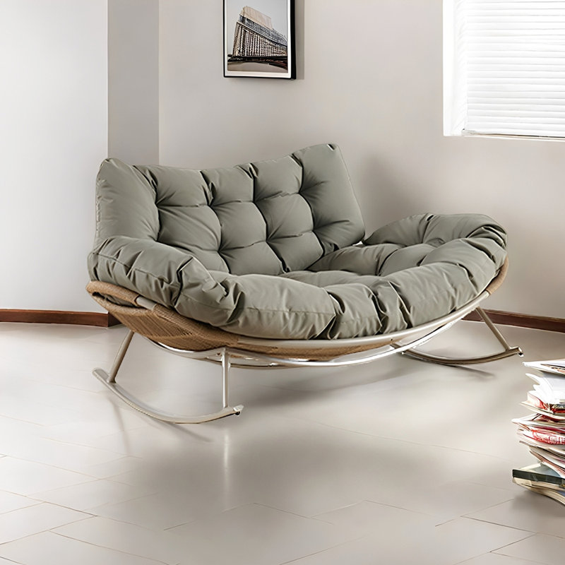 Chaise berçante ergonomique pour deux personnes, Gris