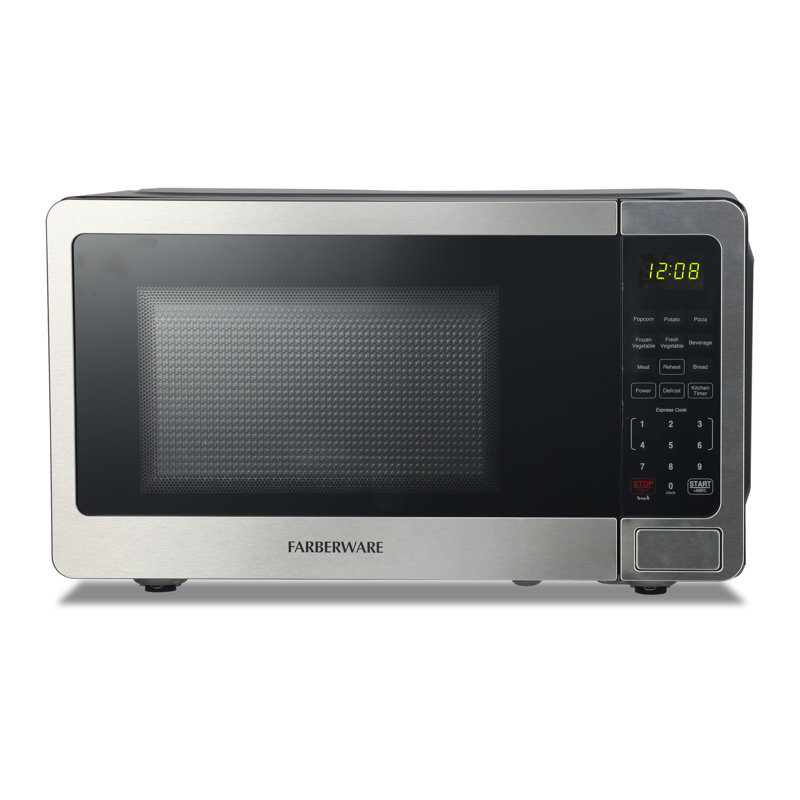 Farberware 0.7 Cu. Ft. Stainless Steel Microwave Oven, 700w
