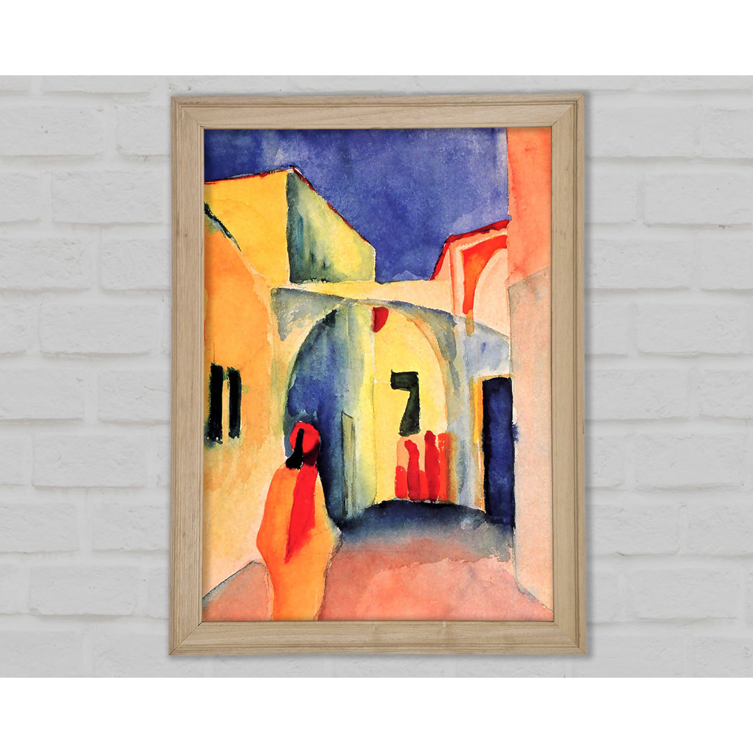 August Macke Look In A Lane - Einzelne Bilderrahmen Kunstdrucke