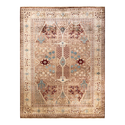 Saryah One-of-a-Kind 9' 0" X 11' 10" 2010s Wool Area Rug in Yellow