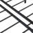 Jet black heavy duty metal queen size bed frame for bedroom, guest room and dorm use, solid noise-free construction with under-bed storage-1303599185