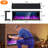 Rupendra 3 Sided Electric Fireplace, Smart Wi-Fi app/Remote Control Fire place, Realistic RGB LED-376555002