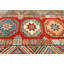 Tapis oriental tribal rouge unique 3 x 13 pi 5 po