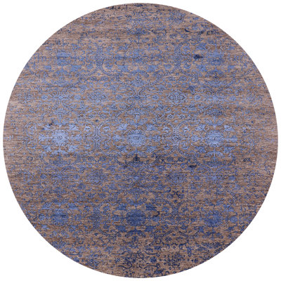 Tapis brun / bleu Shae