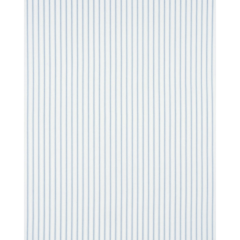 Tissu à rayures Schumacher x Mark D. Sikes Birdie, Bleu porcelaine