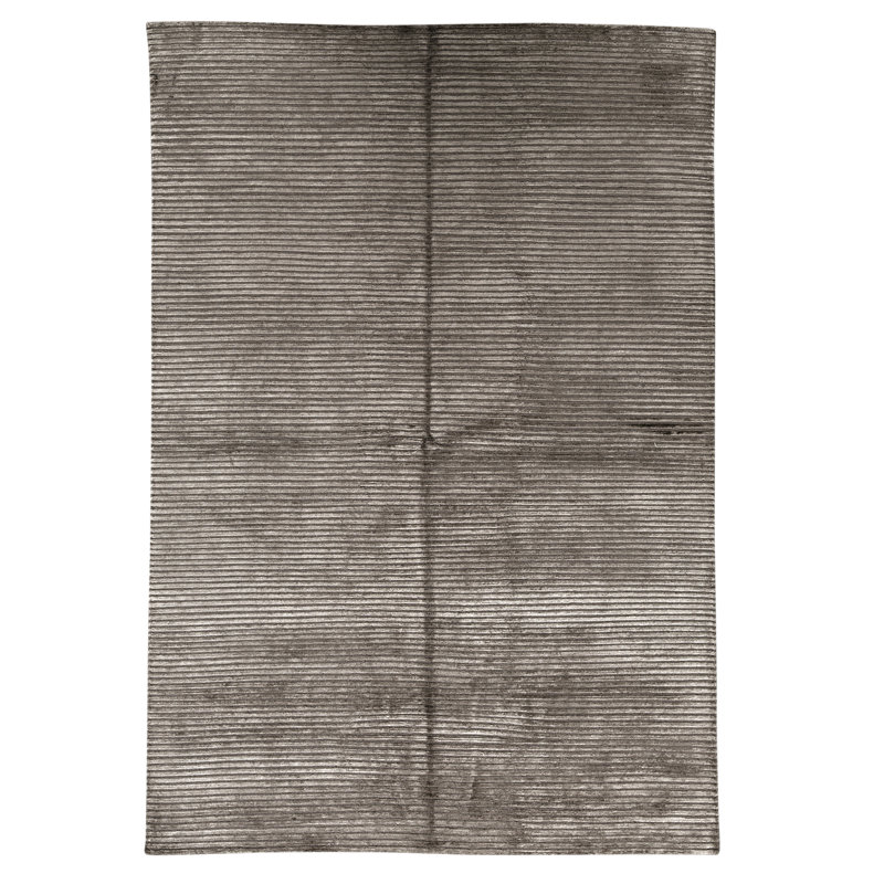 Tapis argent noué à la main de haute qualité