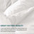 650 FP All Season Goose Feather Down Cotton Cover Comforter Baffle Box Stitch Duvet Insert, Twin White-1202373683-1187278307