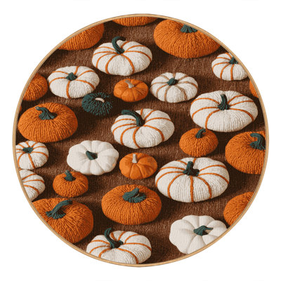  Tapis lavable de citrouilles d'automne