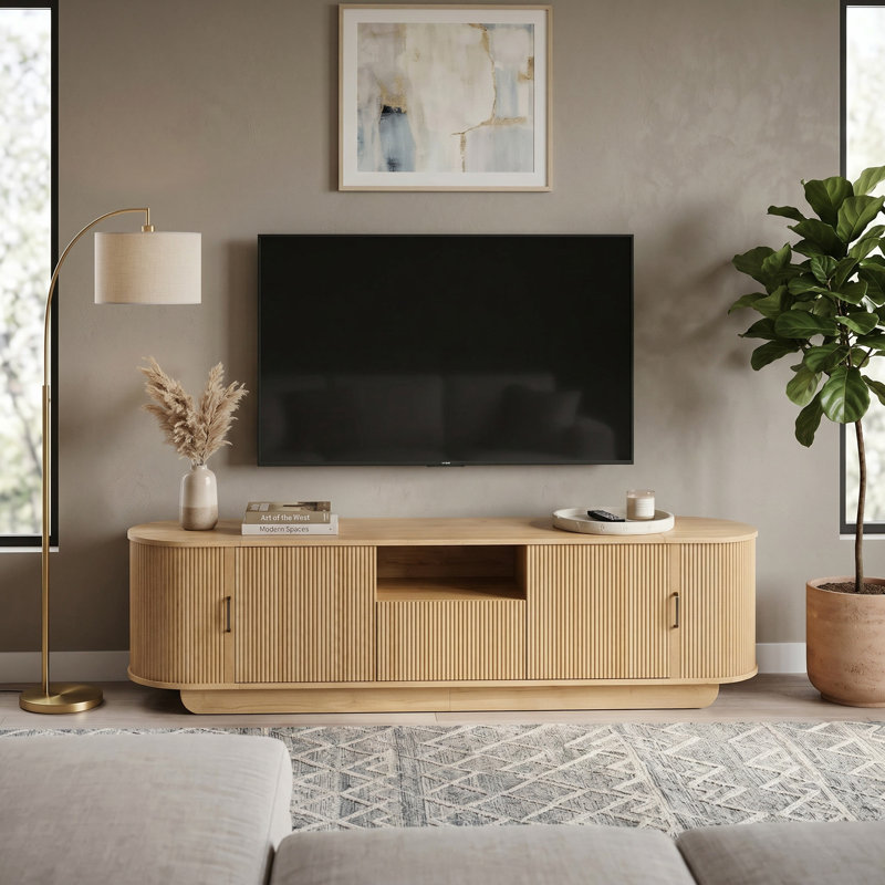 Meuble télé Acacia, Bois d'acacia