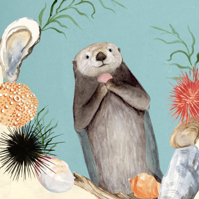 Otter's Paradise II by Victoria Borges - Wrapped Canvas Painting