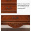 Buffet en bois d'hévéa de style américain-2056393502