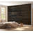 Peel & Stick Wall Mural - Black Old Horizontal Planks-2060849187