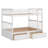 Bunk Bed With Drawers, Convertible Beds-1599344520