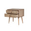 Jayda 60cm W Manufactured Wood Bedside Table