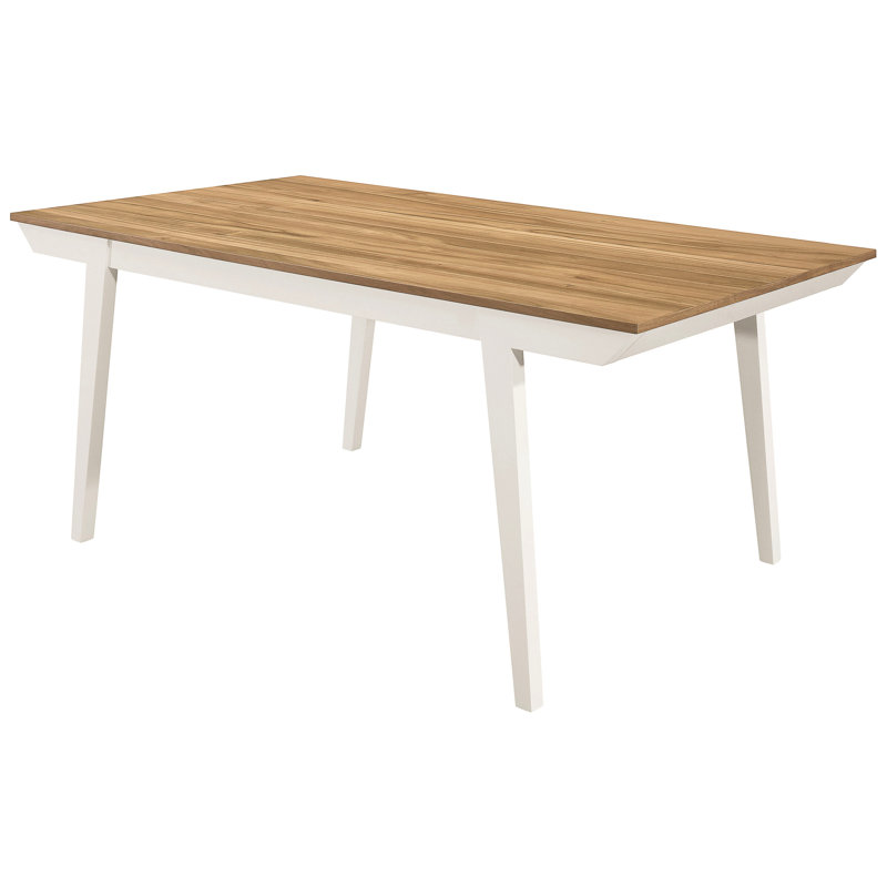 Naturel, blanc cassé, table de salle à manger rectangulaire, tablier décoratif, largeur de table, cuisine de salle à manger