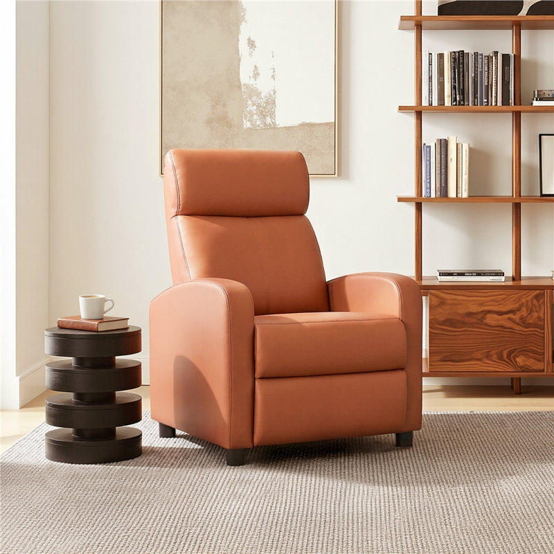Fauteuil inclinable large de 27 po Mcghee, fauteuil inclinable compact avec sièges confortables pour le salon, la chambre à coucher et la maison
