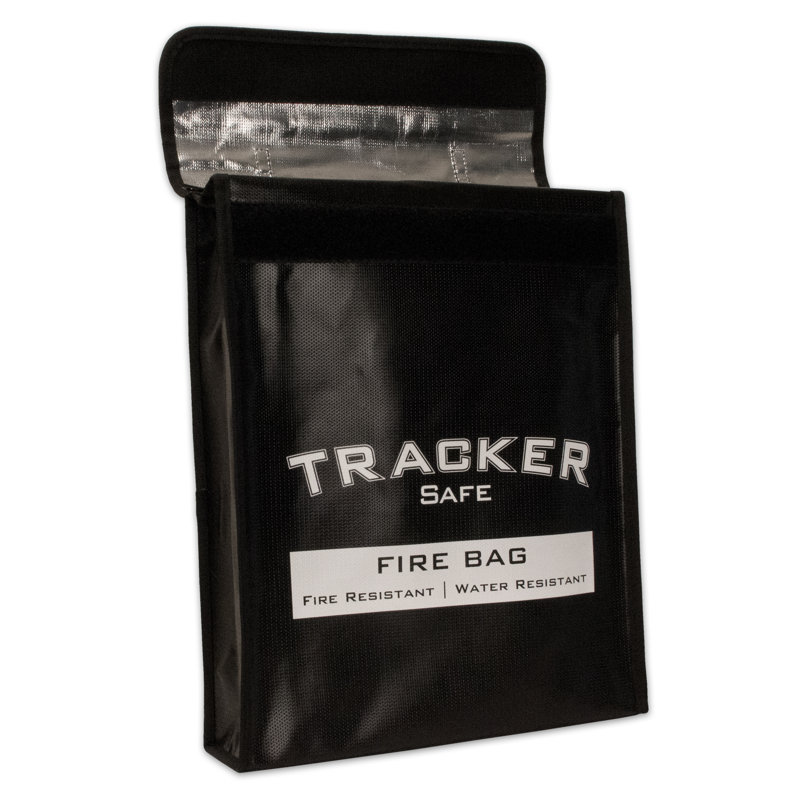Tracker Safe Silicone Fiberglass/Aluminum Foil Cash Bag for Safes