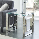 Kirkhill Glass Top End Table