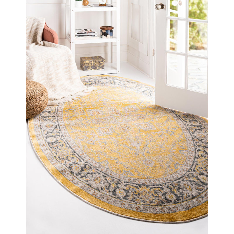 Oriental Indoor Rug, Oval 3'3" x 5'3"