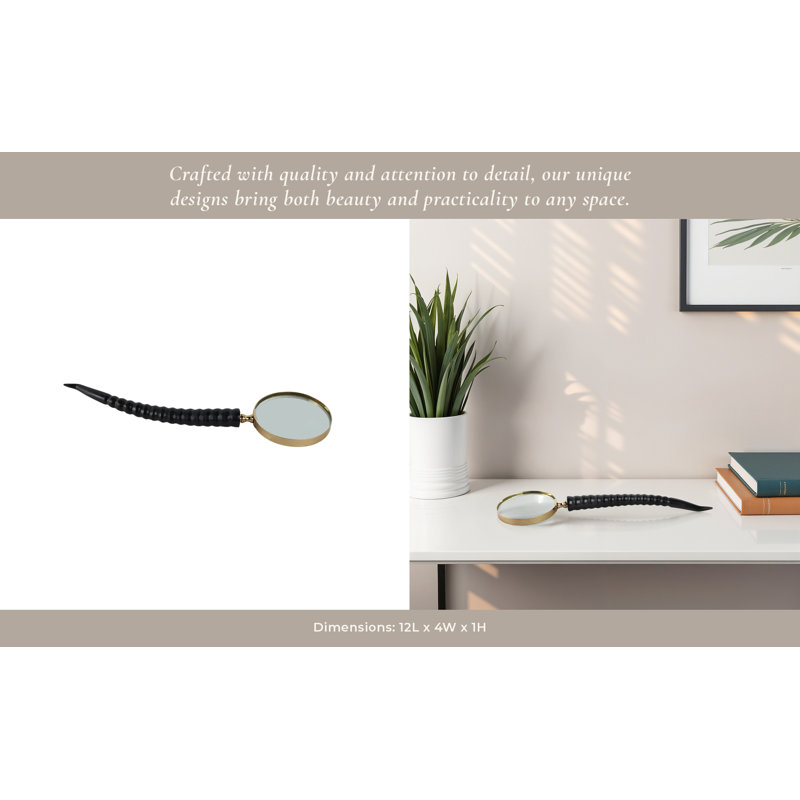 12" Lennon Horn Magnifying Glass