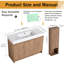  Ensemble de meuble-lavabo simple avec plateau en résine Quarnar-248230757-261013005