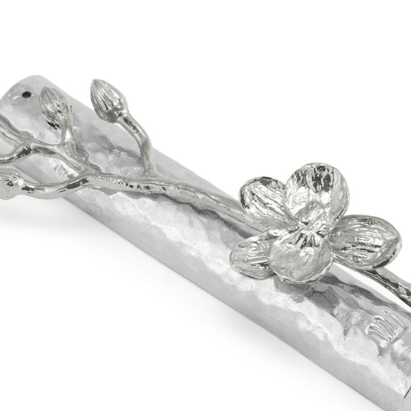 Orchid Nickelplate Mezuzah, Silver