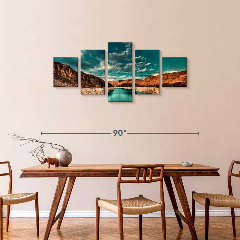 Hoover Dam Lake, 34" H x 74" W