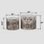 Ensemble de 2 tables gigognes, table basse ronde moderne, tables d'appoint en cercle pour petits espaces, salon, balcon, bureau, table d'appoint, tambour