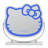 Hello Kitty Kawaii Lighted Makeup Mirror with Adjustable Tilt and Sturdy Metal Base, Lighting Change Button