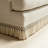 Retro Beige Linen Blend Upholstered Sofa