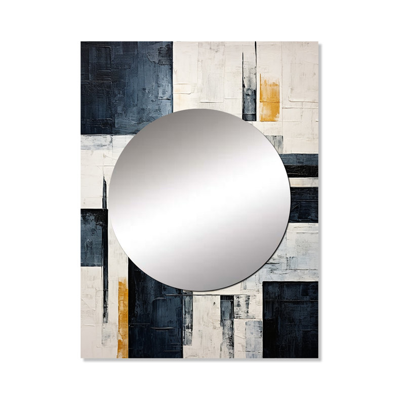 Dannielle Indigo Illusion Abstract Shapes VI, 40 po x 30 po