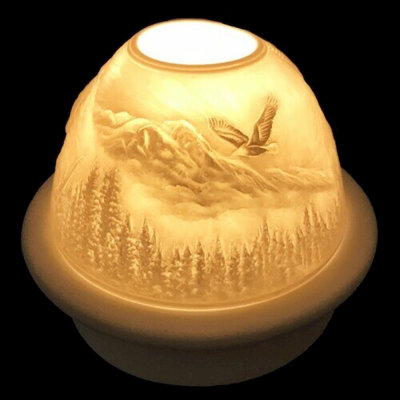 Photophore de table en porcelaine 4 po