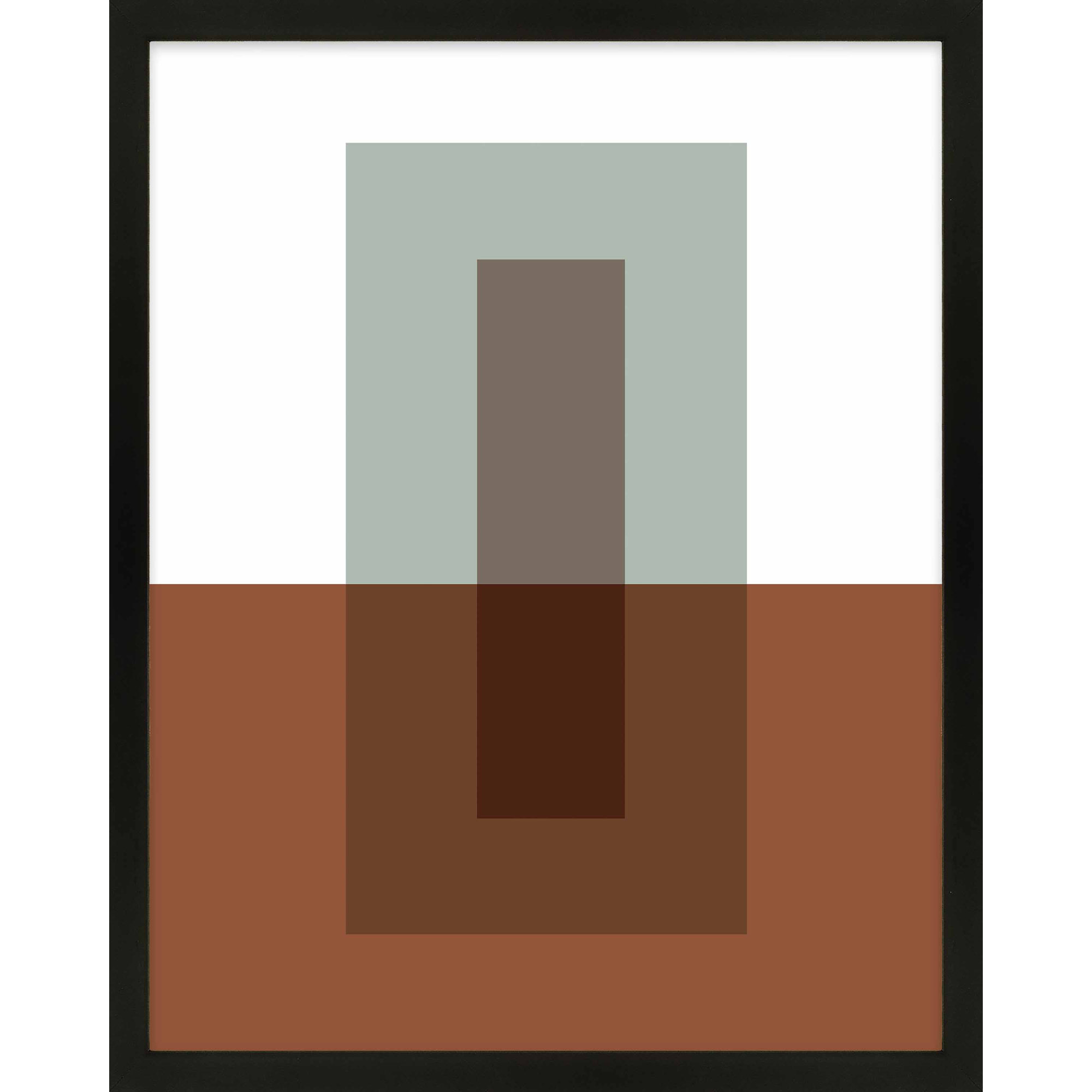 Up & Down by Jacques Pilon, Black Framed Paper, 50" H x 40" W