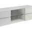 Console à 4 tiroirs blanc brillant
