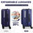 Luggage,with front opening,TSA approved lock,hardshell suitcase-133690182