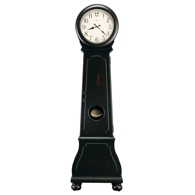Nashua 81.5'' H Solid + Manufactured Wood Grandfather Clock with Adjustable Chime Volume