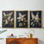 FLORAL Series CLVI - 3 pièces sur toile tendue avec châssis encadré-1933928586-1933928580
