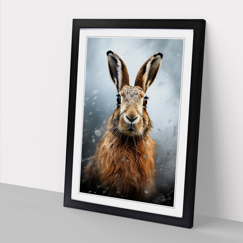 Hare Digital No.2 - Framed Print, 34cmH x 25cmW