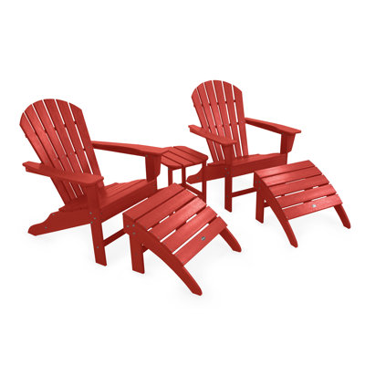 POLYWOOD South Beach Adirondack 5-Piece Set
