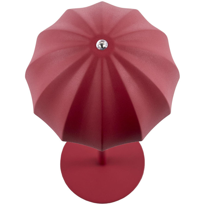 Bryd Accent Table Lamp, Red