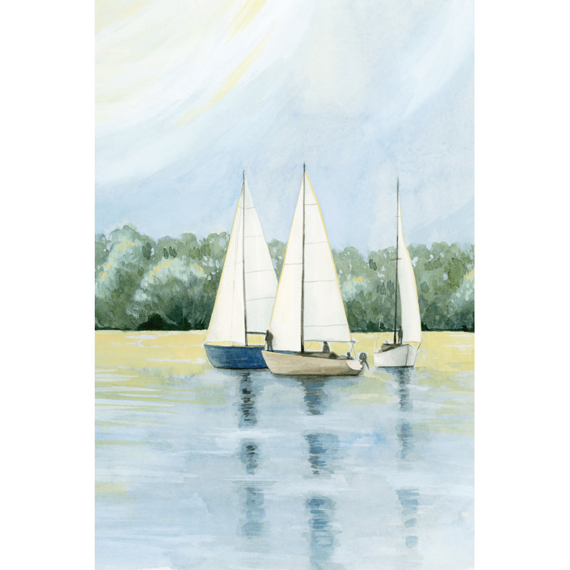 Après-midi de voile I, H 48 po x l 32 po x P 1,25 po