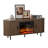 65" Modern Fireplace Tv Stand For Tvs Up To 80", Fluted Entertainment Center With Electric Fireplace, Media Console Cabinet For Living Room-347690455-347603636