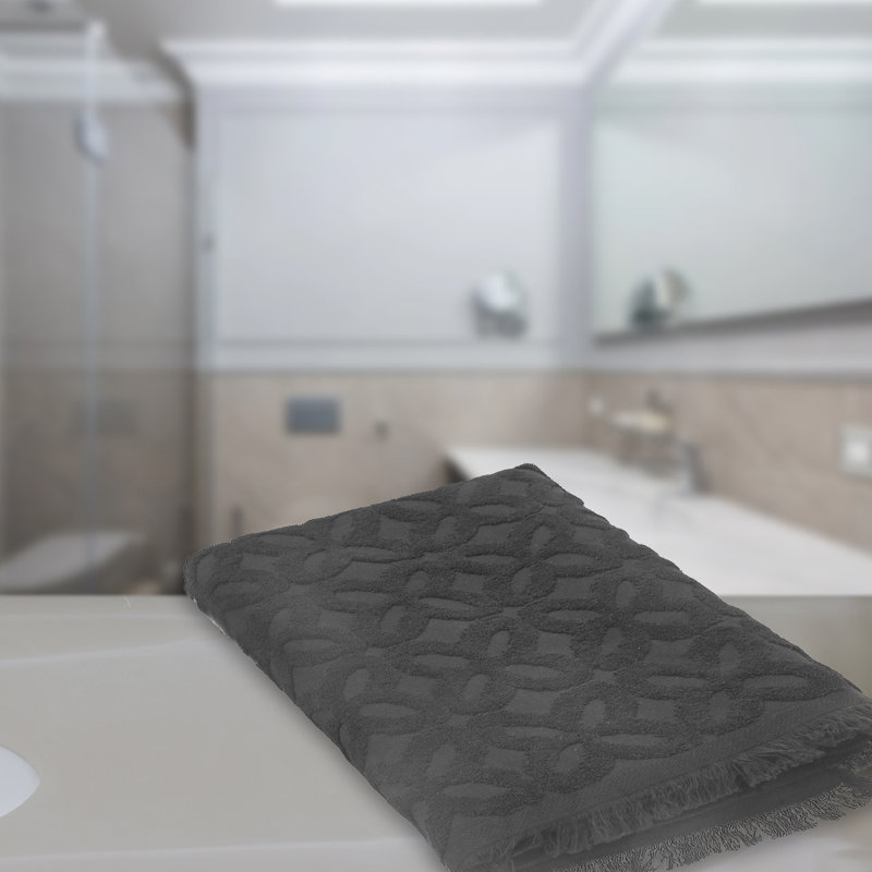 Drap de bain Avery 30 po x 60 po, Noir, noir, noir, noir