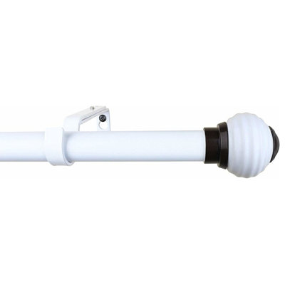 Verano Adjustable 1'' Single Curtain Rod
