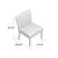 Fauteuil de chambre en polyester de 23,25 po de largeur Downham-97882761-97882760