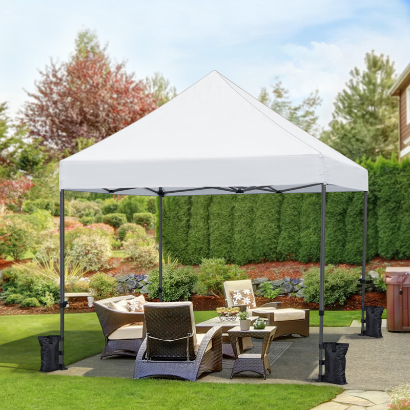 Stannards 10 x 10 FT Pop-Up Canopy Steel Party Tent, White