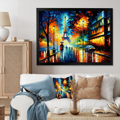 «Colorful City Paris Eiffel», reproduction sur toile
