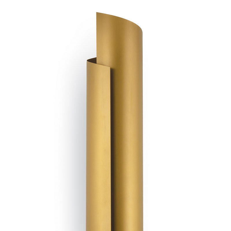 Flute 2 - Light Wallchiere, Natural Brass