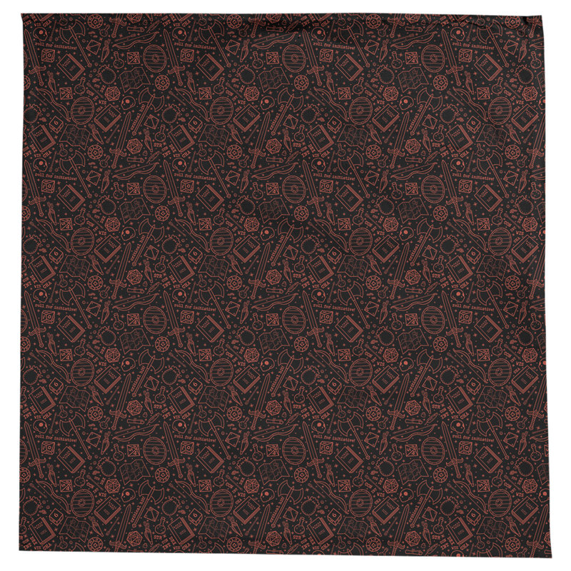 Nappe à motif rpg Leffel, Noir / Rouge